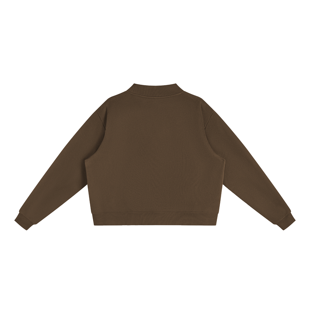 New York Essential Fleece Mock-Neck Crew Sweatshirt