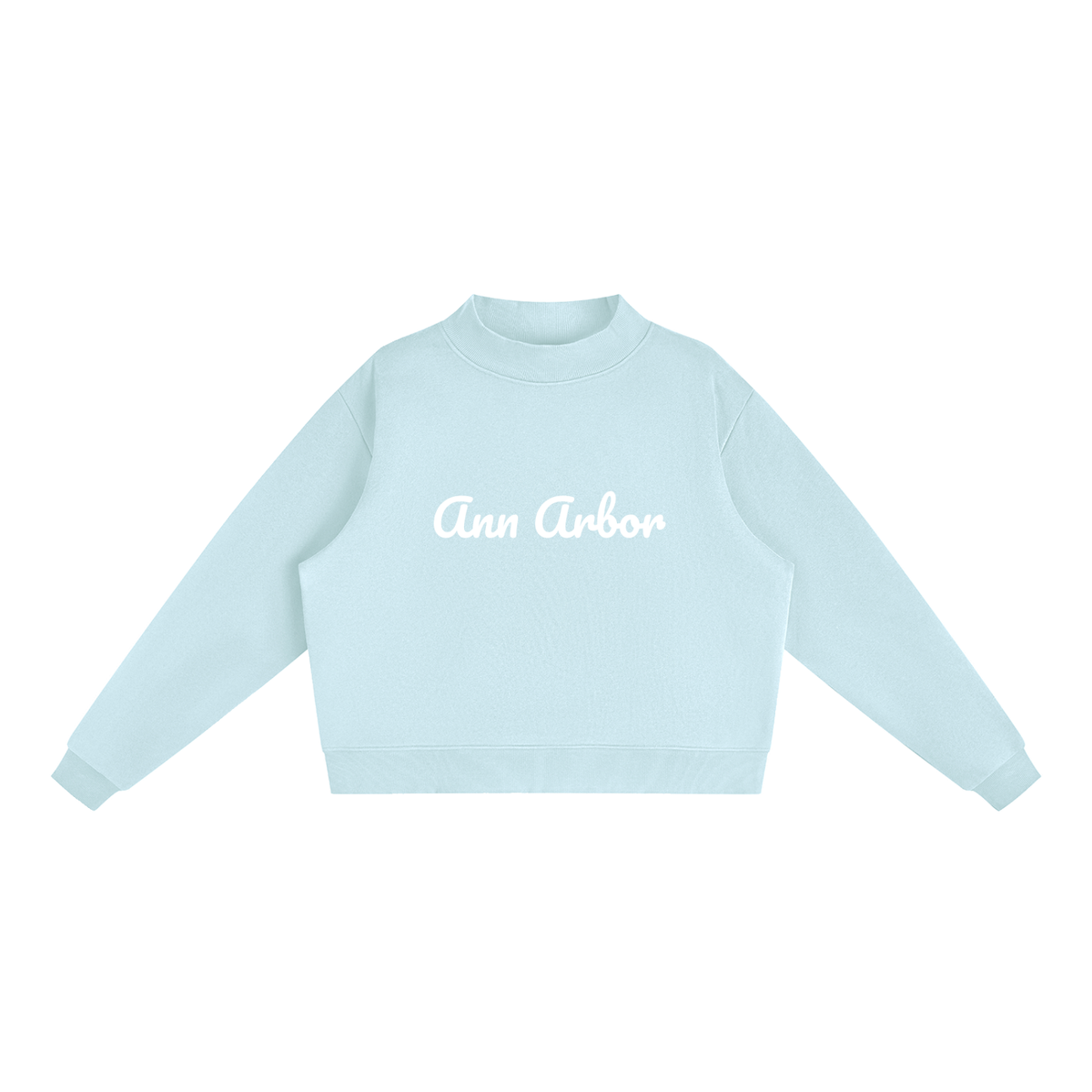 Ann Arbor Fleece Mock-Neck Crew Sweatshirt