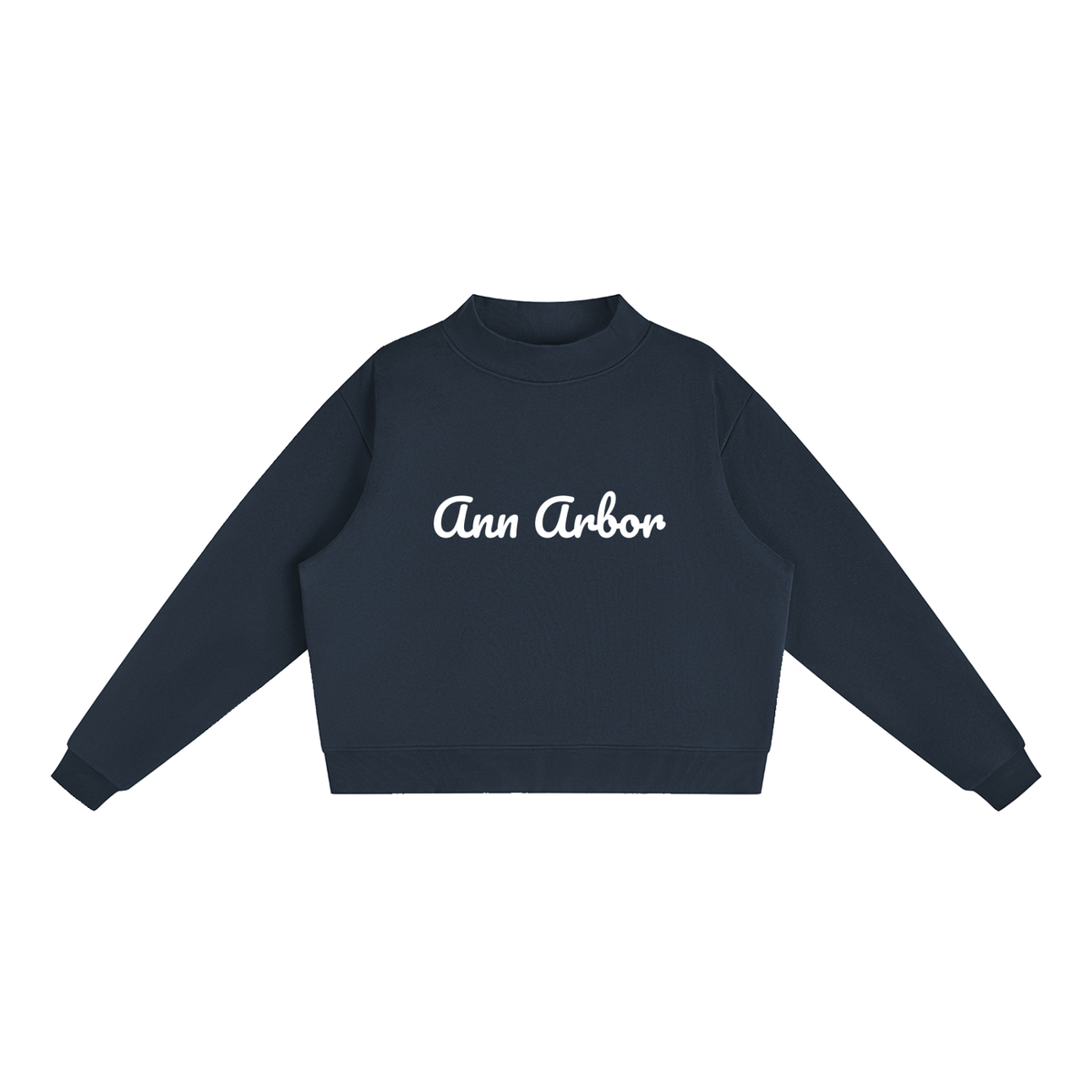 Ann Arbor Fleece Mock-Neck Crew Sweatshirt