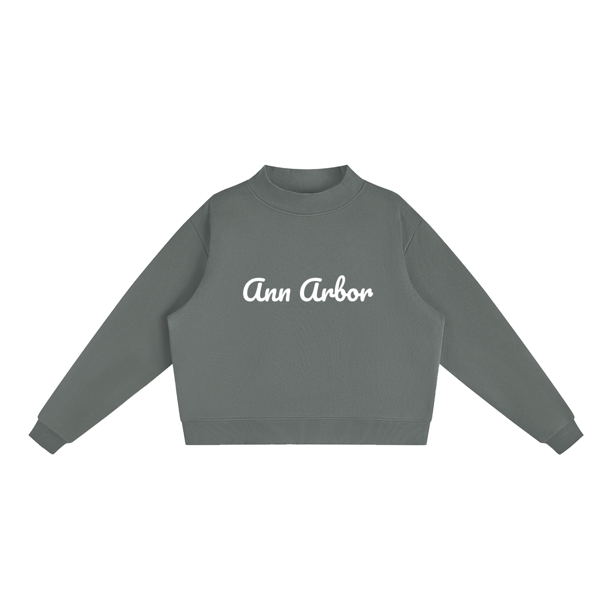 Ann Arbor Fleece Mock-Neck Crew Sweatshirt