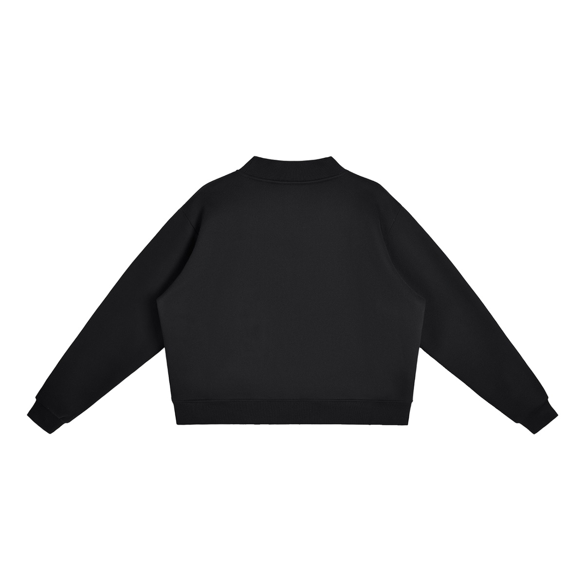 Miami Essential Fleece Mock-Neck Crew Sweatshirt