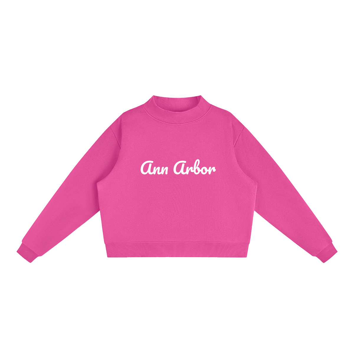Ann Arbor Fleece Mock-Neck Crew Sweatshirt