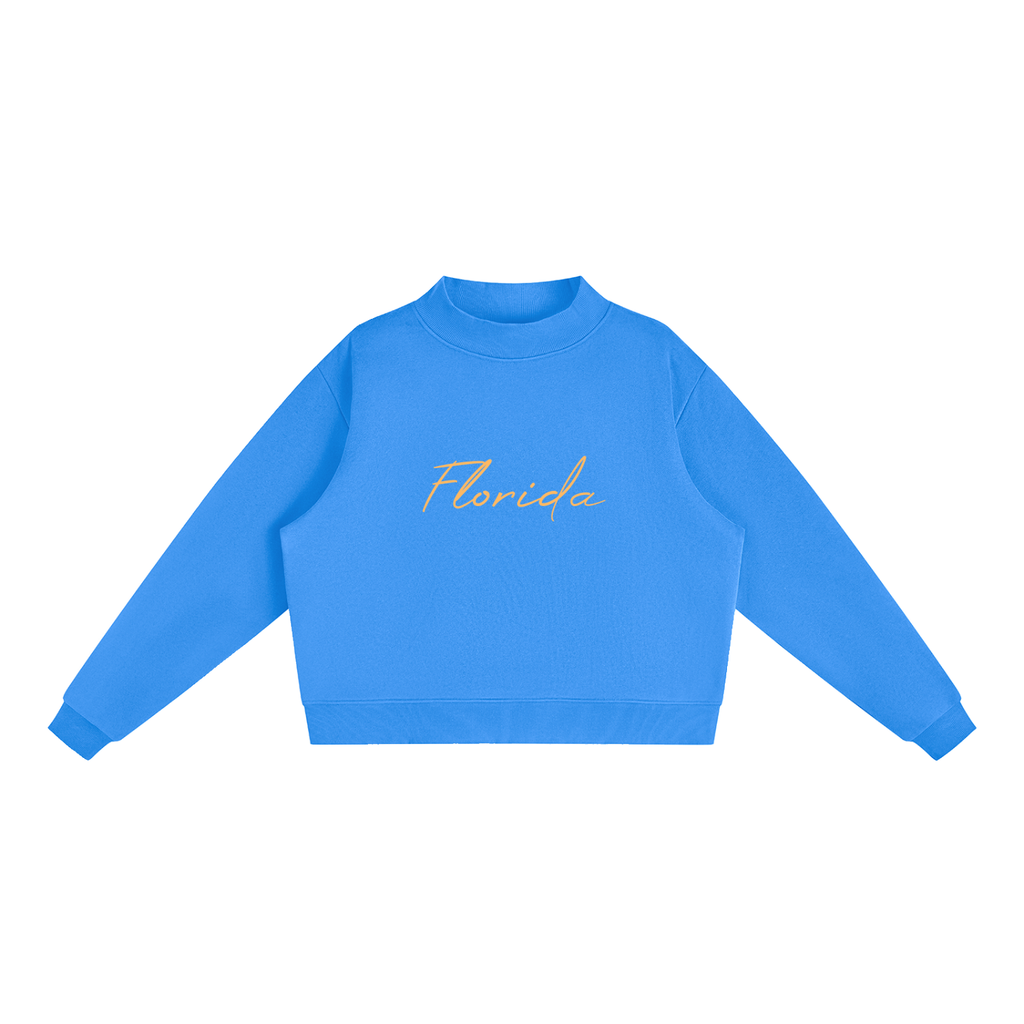 Florida Essential Fleece Mock-Neck Crew Sweatshirt