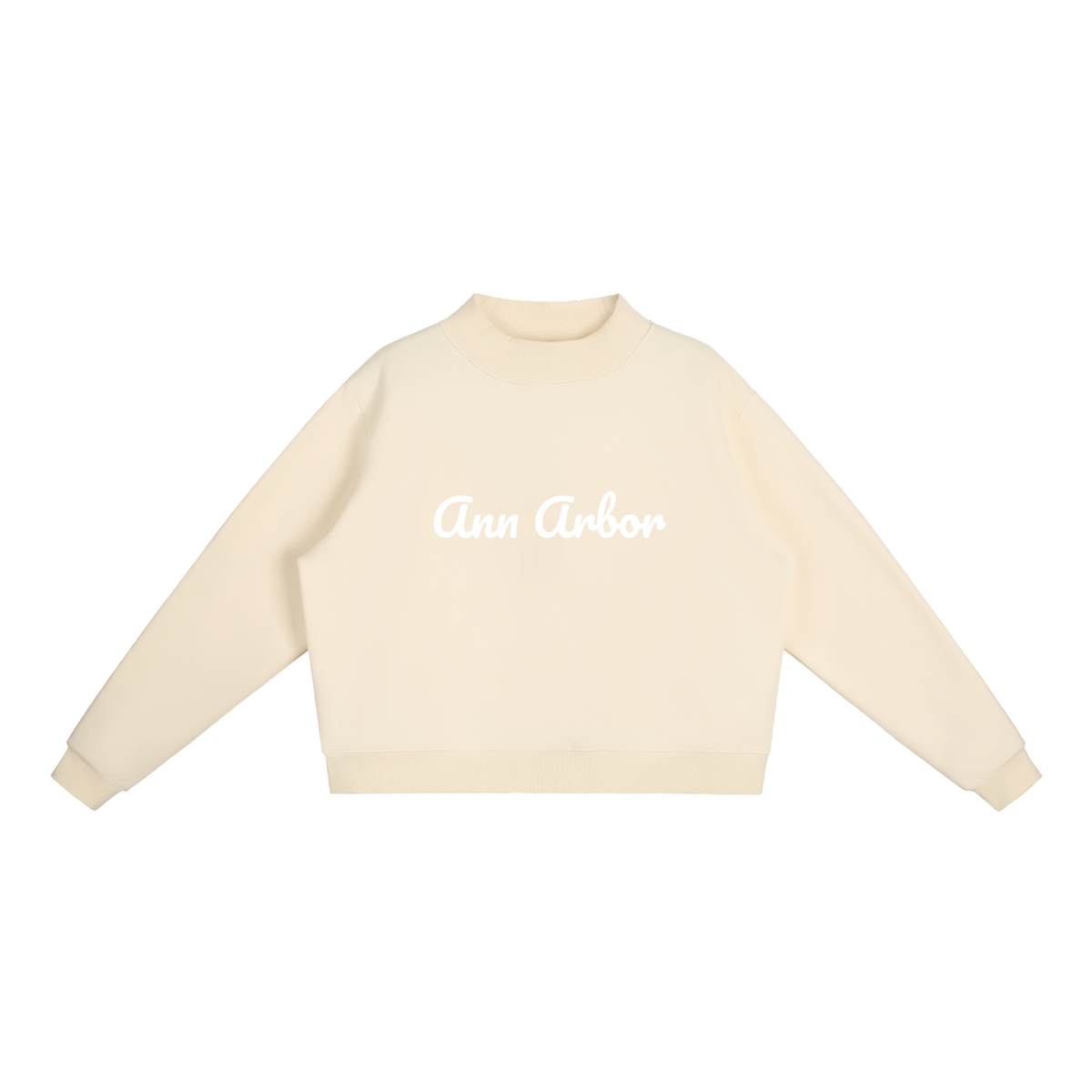 Ann Arbor Fleece Mock-Neck Crew Sweatshirt