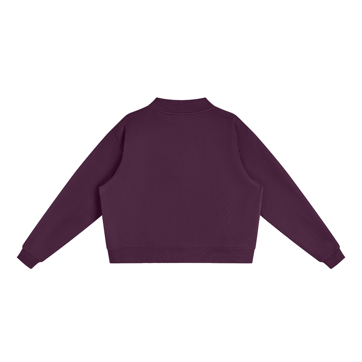New York Essential Fleece Mock-Neck Crew Sweatshirt