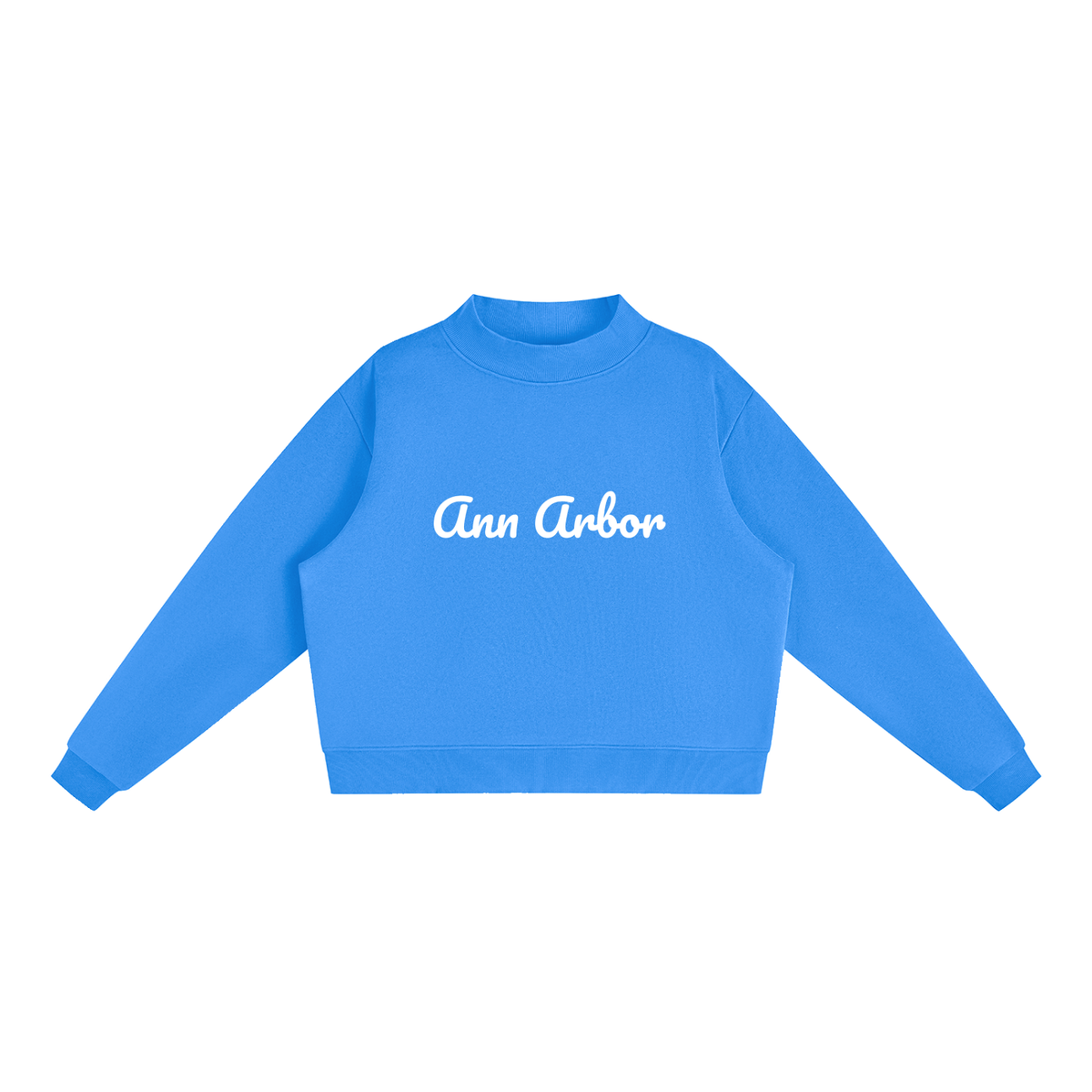 Ann Arbor Fleece Mock-Neck Crew Sweatshirt