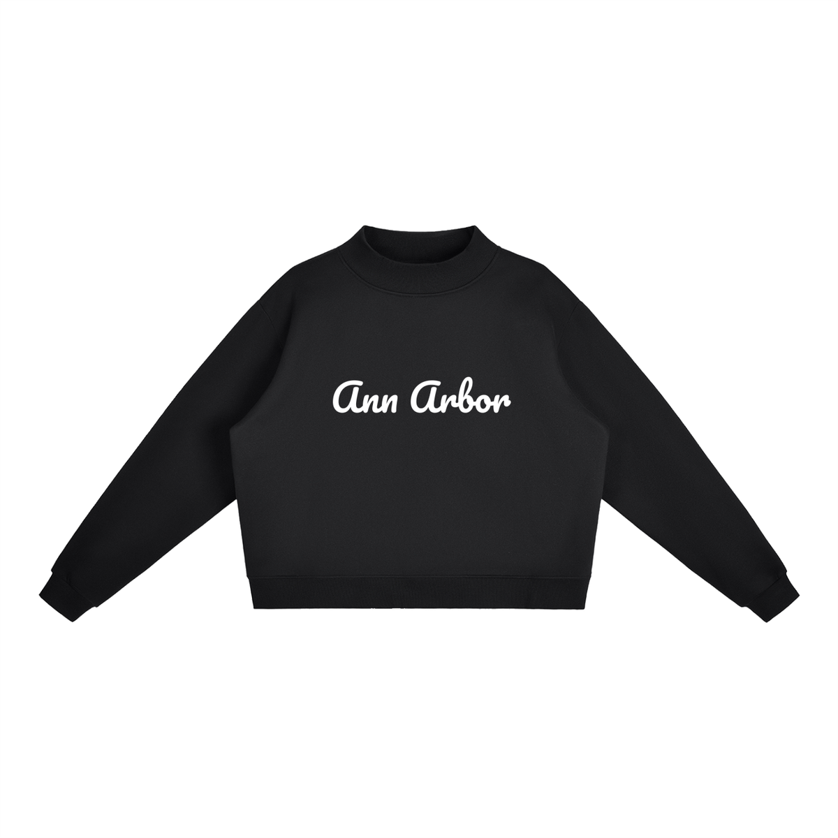 Ann Arbor Fleece Mock-Neck Crew Sweatshirt